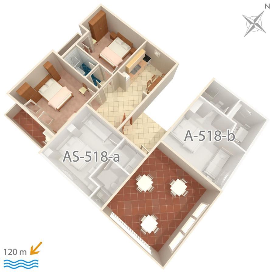 Apartment Podgora 518A Екстер'єр фото